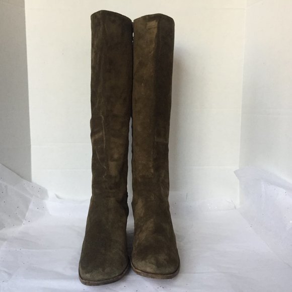 Michael Kors Taupe Suede Ankle Chain Boot!  - 9M - Picture 5 of 12